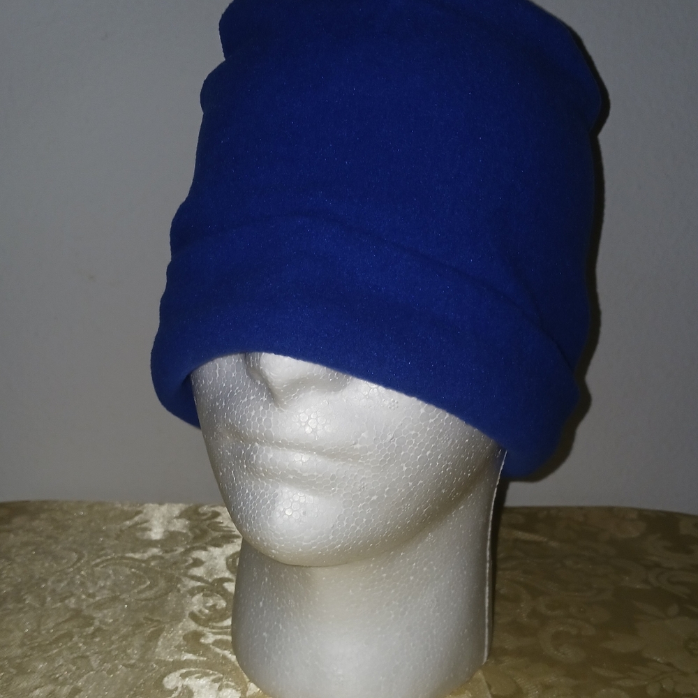 Electric Blue Beanie Unisex Lightweight Knit Cuff Winter Hat for Men/Women